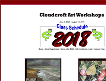 Tablet Screenshot of cloudcroftart.com